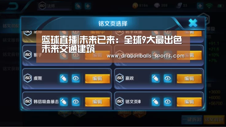 篮球直播|未来已来:全球9大最出色未来交通建筑(图1) 赛事数据直播